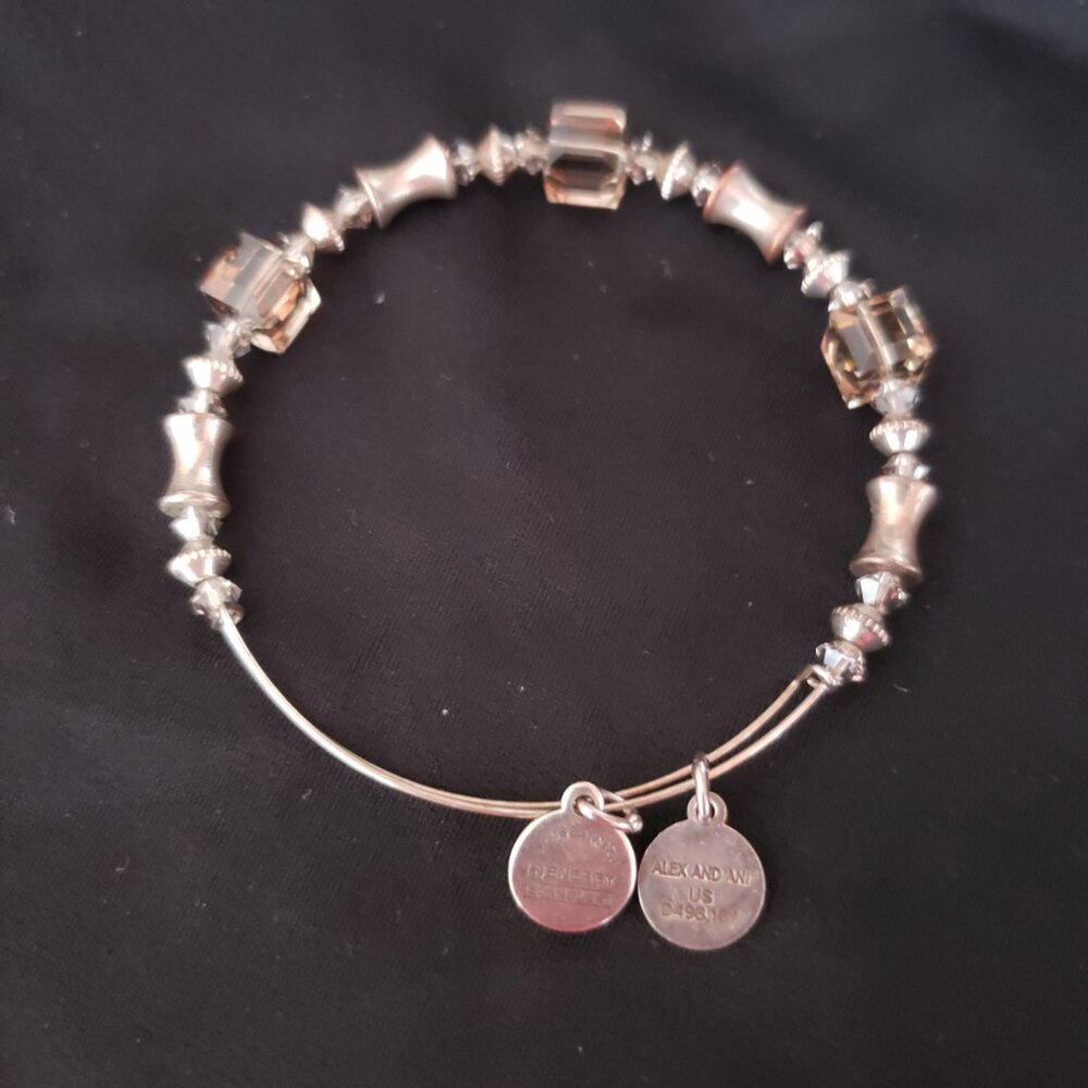 Alex and Ani Beaded Charm Bangle Express Your self LOVE A 357 - Picture 3 of 4
